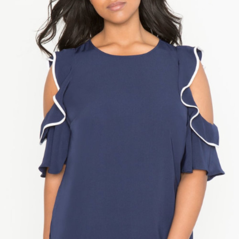 Open sleeve Eloquii shirt top blouse NWOT